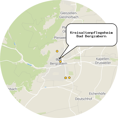 Kartenausschnitt für die Firma Kreisaltenpflegeheim Bad Bergzabern