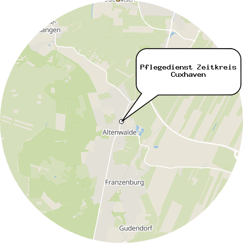 Kartenausschnitt für die Firma Pflegedienst Zeitkreis Cuxhaven